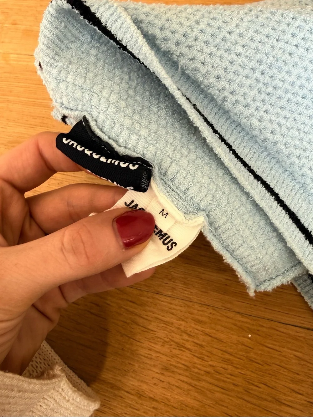 Jacquemus Sorbetto Blue Matching Skirt And Top Set
